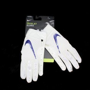 Nike VAPOR JET Football Gloves {White-Royal} NEW